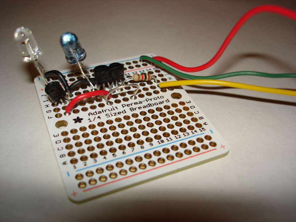 Prototype of My 2 LED IRIO Circuit